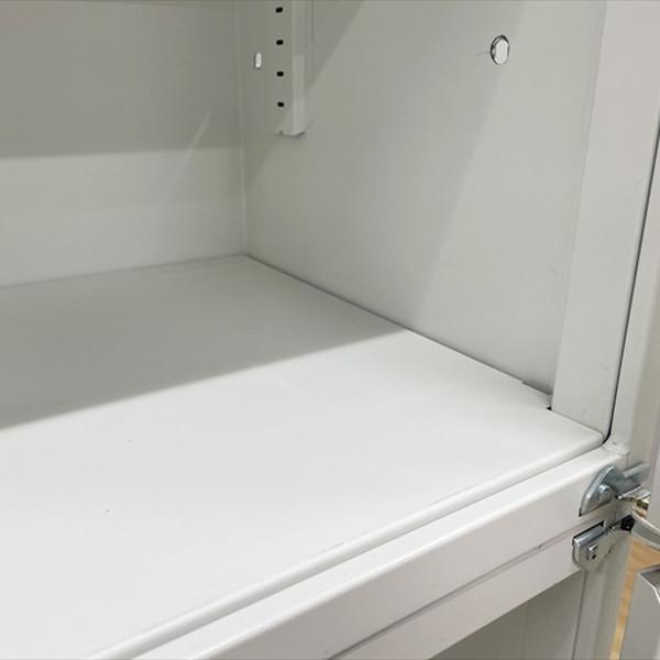 PLUS（プラス） 両開き書庫 上下連結セット リンクス LX-5 スチール 