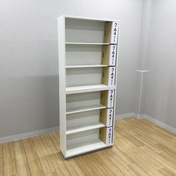 PLUS（プラス） オープン書庫 スチールキャビネット 上下セット L6 