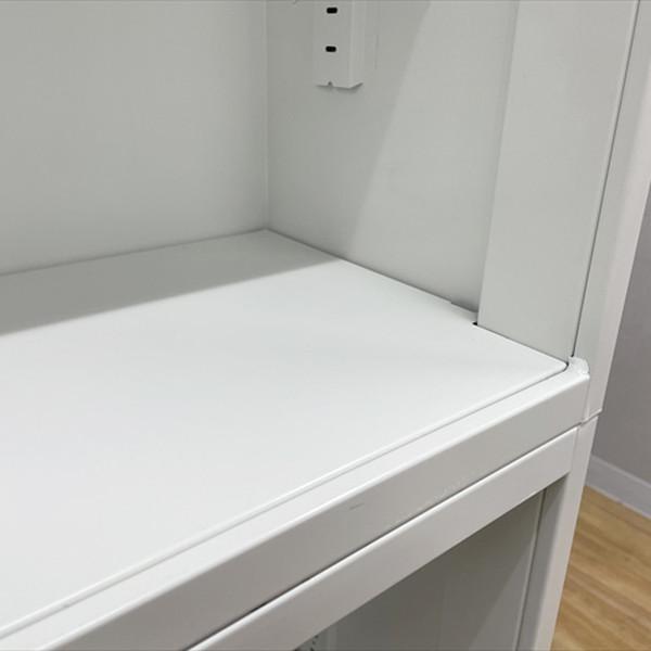 PLUS（プラス） オープン書庫 スチールキャビネット 上下セット L6 