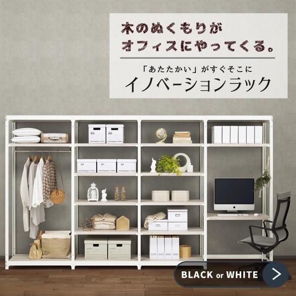 生興 スチールラック スチール棚 おしゃれ 天地3段 ブラック 黒