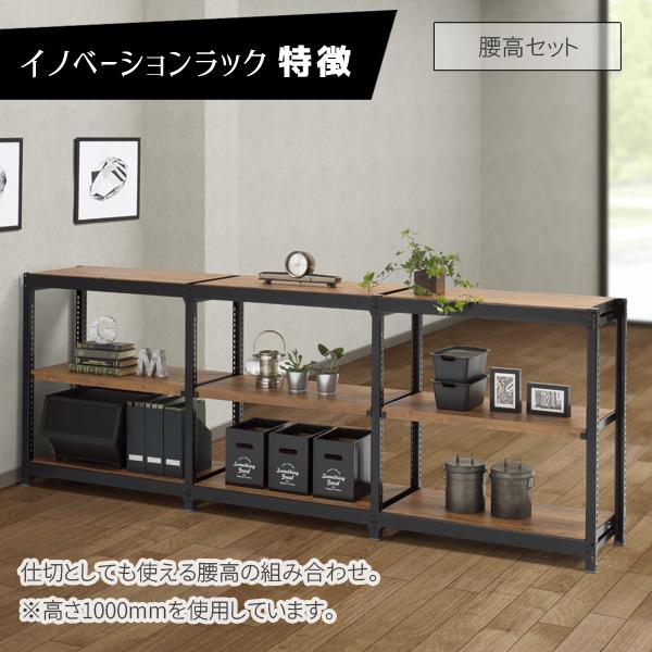 ERECTA スチールラック 3段 黒 ERECTA スチールラック 3段 黒 エレクターのスチールラック