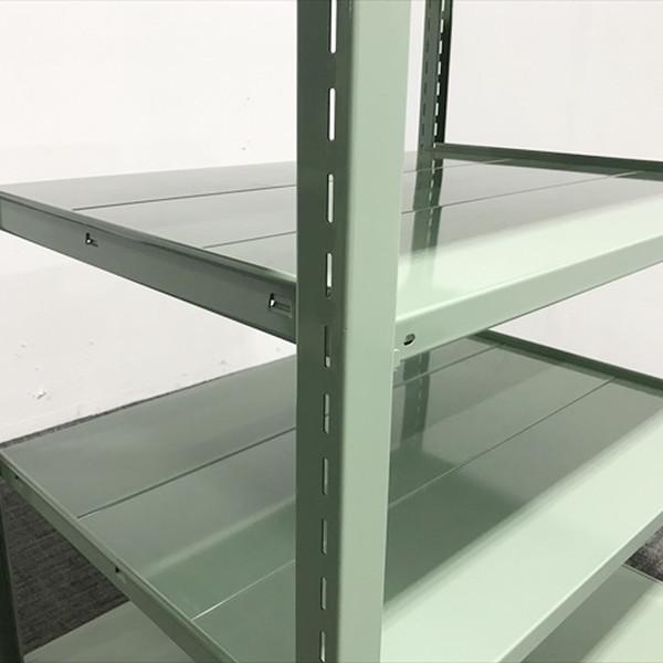 green スチールラック 中量 セミボルトレス 天地4段 ライト green スチールラック 中量 セミボルトレス 天地4段 ライト