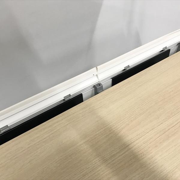オカムラ オフィスデスク 平デスク プロステージクレスト 本棚付き ネオウッドライト 中古 DH-865299B_3