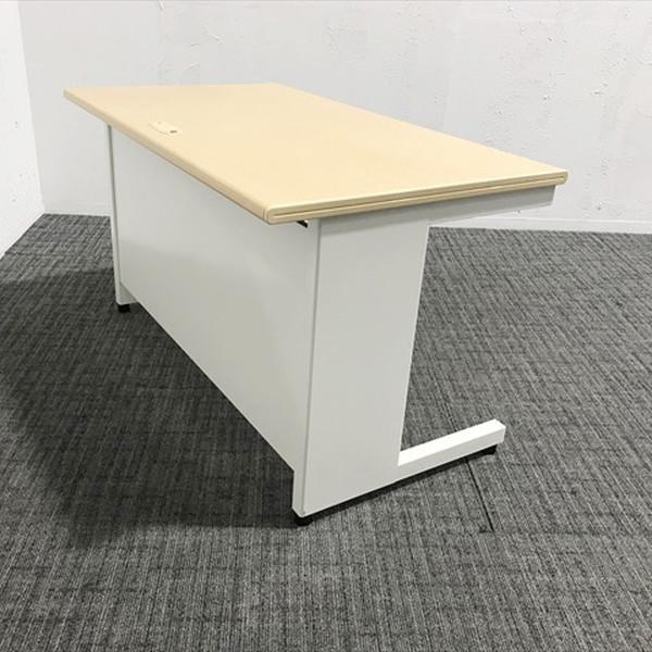 中古　PLUS製　オフィスデスク/平机　フラットライン　SP-T127 WH　W1200xD700xH700　松戸店舗　R0308-03松ジ PLUS（プラス） フラットライン 平机 引出し付 W1200×D700×H700
