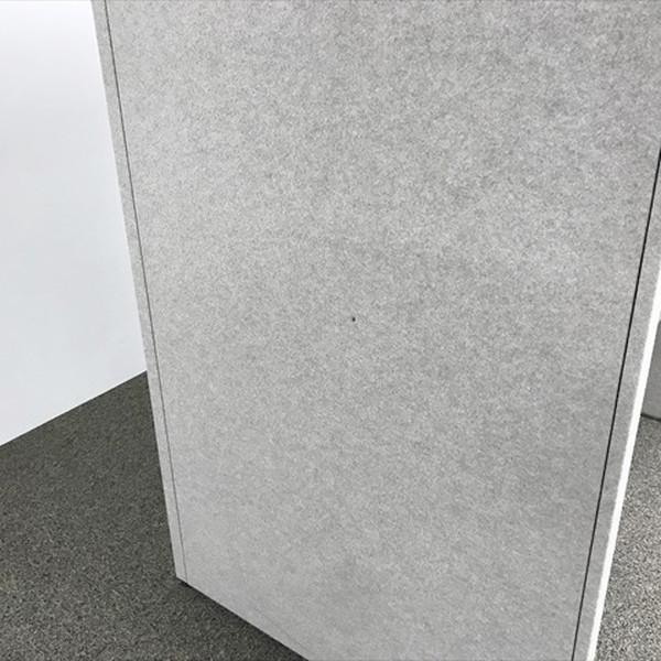 イトーキ 平デスク 個別ブース アドサイト 引出し無 照明付 オフィスデスク W1270 エクリュベージュ 中古 DH-878260B_7