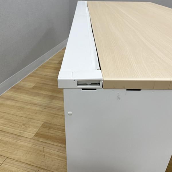 平デスク スカエナ Kタイプ 引出し無 オフィスデスク W1800 D800 ウチダ 内田洋行 プレーン 中古 DH-881463B_3