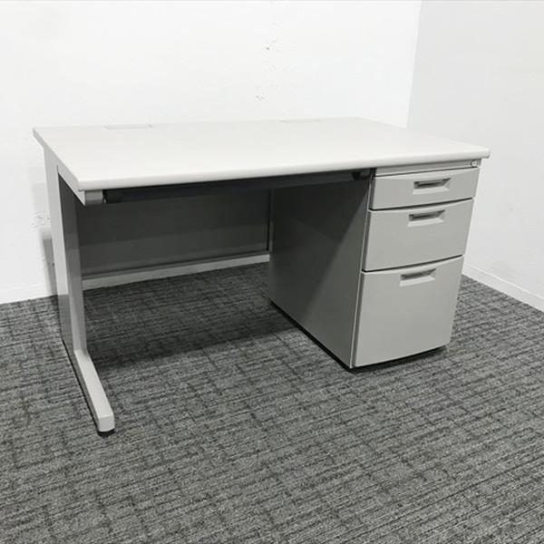 イトーキ（ITOKI） 片袖デスク オフィスデスク 3段袖 CZ グレー 中古