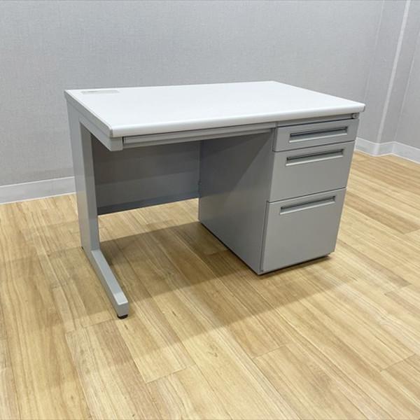ウチダ 内田洋行 FEED 片袖机 W1000×D600×H700mm ペールグレイ 省