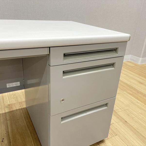 ウチダ　フィード　片袖机『中古美品』W1000 ウチダ 【中古】内田洋行（ウチダ） FEED-N 片袖机 3段袖 W1000×D600