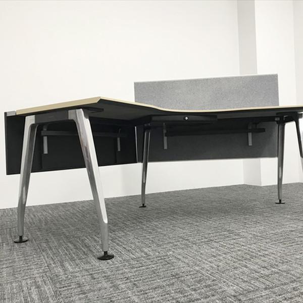 【1台の値段です！】【在庫15台】ブーメランデスク　デスク　机　会議　オフィス L字デスク「ブーメランデスク」 - 激安ネット印刷 ぱっとスル