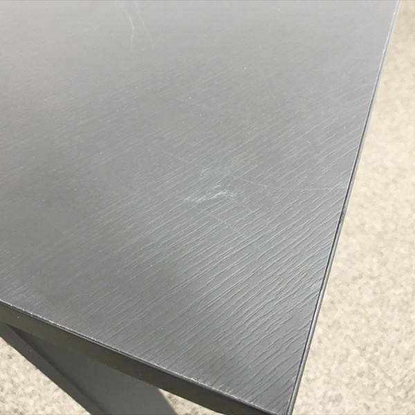 コクヨ L字デスク 完成品 ブーメランデスク 120° サイビTX 引出し無 オフィスデスク W1200 D1200 ブラック 中古の画像
