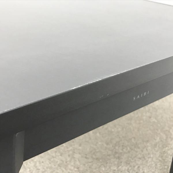 コクヨ L字デスク 完成品 ブーメランデスク 120° サイビTX 引出し無 オフィスデスク W1200 D1200 ブラック 中古の画像