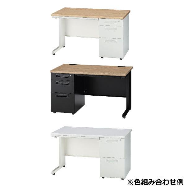 GSD 両袖机2段左袖/3段右袖 W1400 GSD-147-2L3R オフィス デスク スチール 井上金庫 DR-041510Nの画像