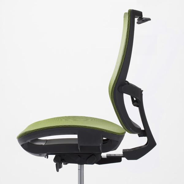 要組立 メッシュ ハンガー付 ランバーサポート付 ライオン事務機 オフィスチェア 肘無 【指定】 ブラック 中古