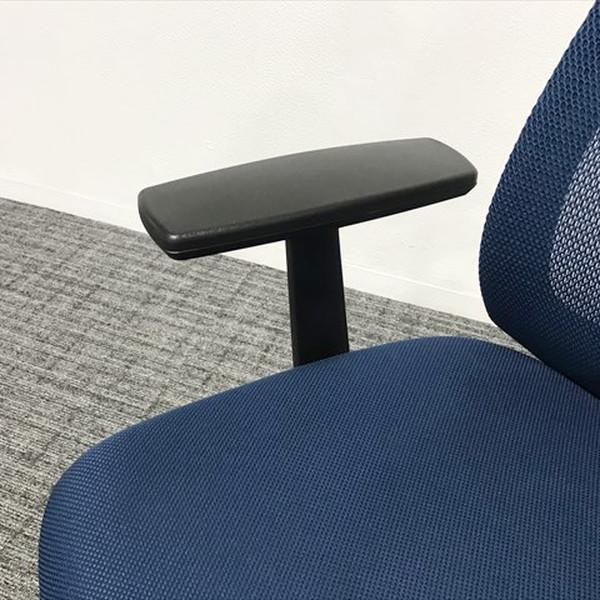 KOKUYO コクヨ ベゼル オフィスチェア ブルー 肘付 中古 IO KOKUYO コクヨ ベゼル オフィスチェア ブルー 肘付 中古 IO
