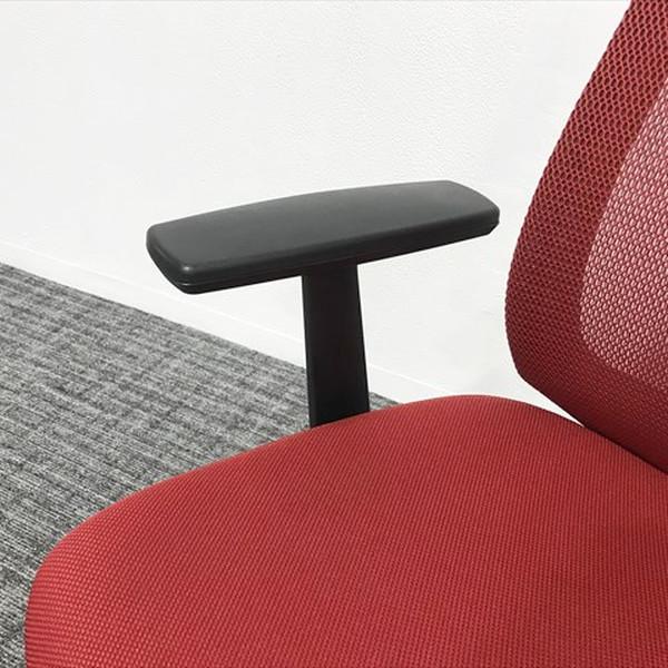 KOKUYO コクヨ ベゼル ハンガー付 オフィスチェア レッド 肘付 KOKUYO コクヨ ベゼル ハンガー付 オフィスチェア レッド 肘付
