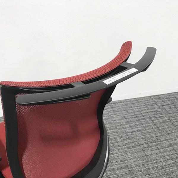 KOKUYO コクヨ ベゼル ハンガー付 オフィスチェア レッド 肘付 KOKUYO コクヨ ベゼル ハンガー付 オフィスチェア レッド 肘付