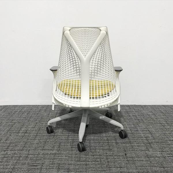 HermanMiller セイルチェア Sayl Chair ミドルバック オフィスチェア 肘付き ハーマンミラー イエロー 中古 IO-864950C｜office-t｜02