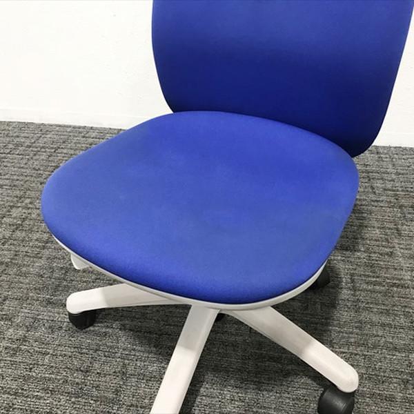 内田洋行 ウチダ エニーザチェア 肘無 オフィスチェア ブルー 中古 IO-874782B | ウチダ | 03
