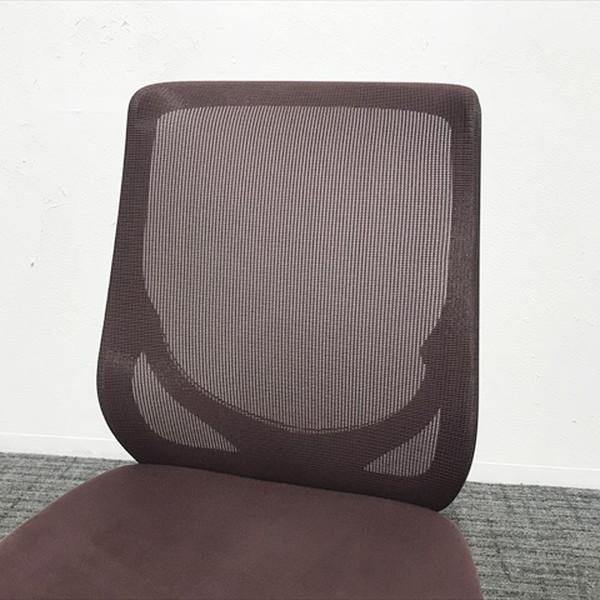 オカムラ ゼファー メッシュ オフィスチェア レッド 肘無 中古 IO-875056B_2