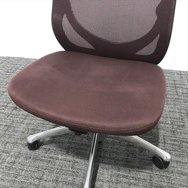 オカムラ ゼファー メッシュ オフィスチェア レッド 肘無 中古 IO-875056B_3