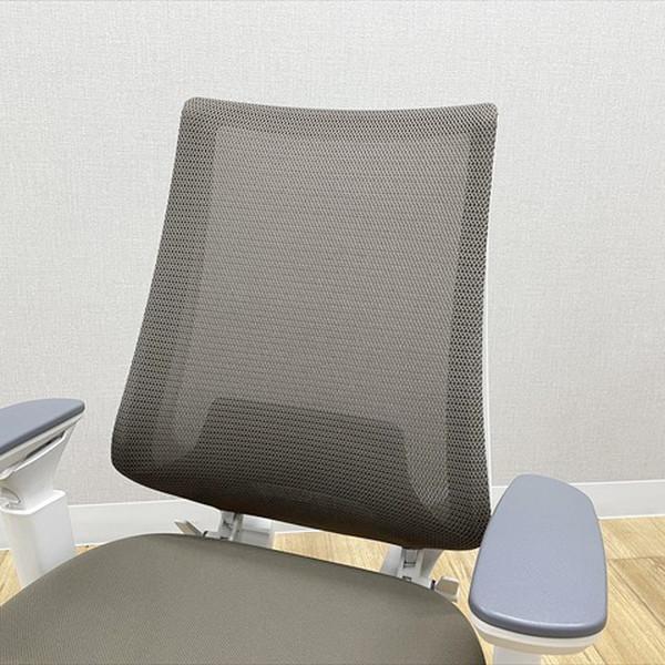 コクヨ デュオラチェア ハイバック メッシュ ランバーサポート付 オフィスチェア 肘付 グレー 中古 IO-881607B_2