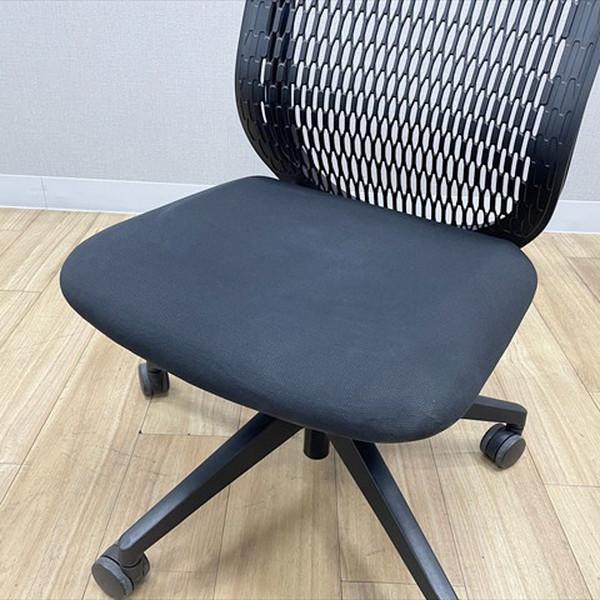 内田洋行 ウチダ AJチェア ヌードタイプ 肘無 オフィスチェア ブラック