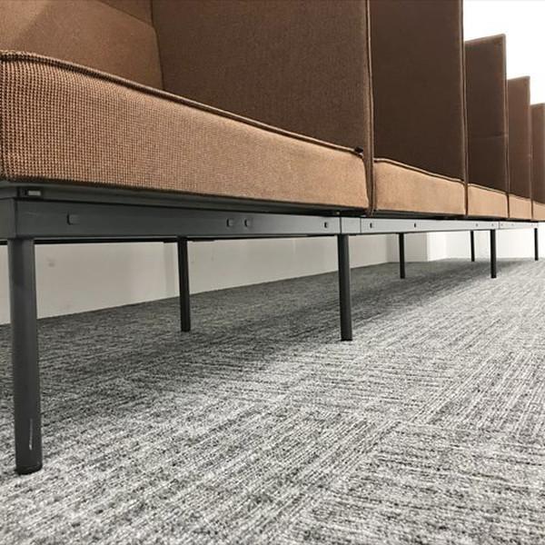 イトーキ ロビーチェア 5人用 ピクセル LPP ブラウン 中古 IR