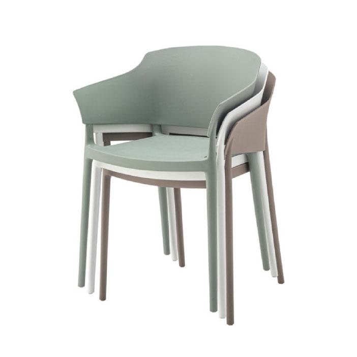 東谷 アームチェア ダイニングチェア グレー W56.5 D53 H78 SH46 完成