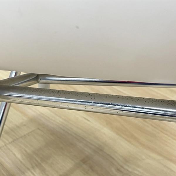Vitra ヴィトラ ミーティングチェア スタッキング 肘無 トムバック ホワイト 中古 □ IS-878100Bの画像