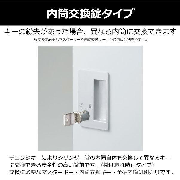 ロッカー 8人用 内筒交換錠 SLDW-8-T 生興 LK-042392Nの画像