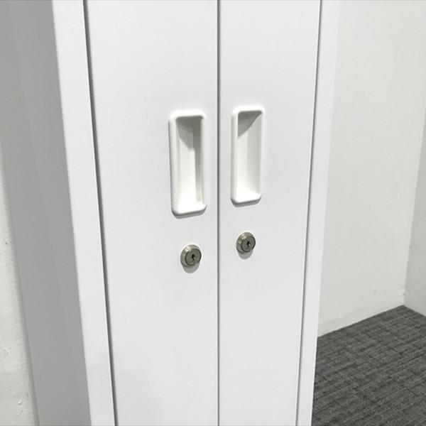 ロッカー 2人用 Ceha ホワイト 中古 LK-869948B : オフィス家具fit 