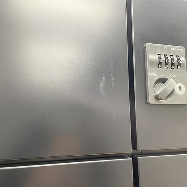 生興 2人用スチールロッカー 幅608 奥行515 高さ1790 鍵付き SLK-2 