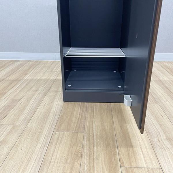 オカムラ ロッカー 1人用 KZ-II型 鍵付き 更衣ロッカー ブラウン 中古 LK-880705Bの画像