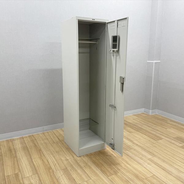 コクヨ ロッカー 1人用 鍵付き LK型 更衣ロッカー グレー 中古 LK-880784Bの画像