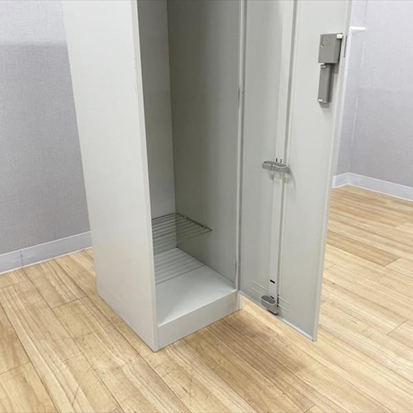 コクヨ ロッカー 1人用 鍵付き LK型 更衣ロッカー グレー 中古 LK-880784Bの画像
