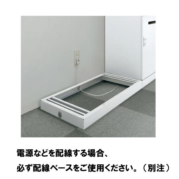 ボックス ロッカー 4人用 スチール 鍵付き 自動施錠ボタン錠 下置き用 ホワイト RW45-410H-AB生興 クオール QUWALL LM-042870N_4