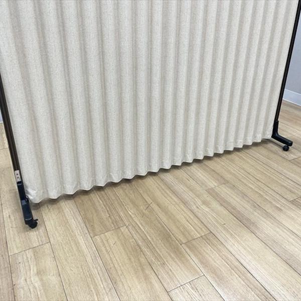 パーティション 自立式 アコーディオン キャスター付 ブラウン 中古 PJ-881727B_4