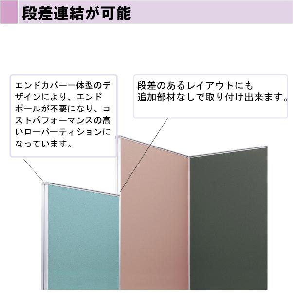 パーテーション LPX パネル 衝立 簡単連結 間仕切り オフィス レイアウト ロータイプ 組立式 パーティション LPX-0907_ 生興 PP-042187Nの画像