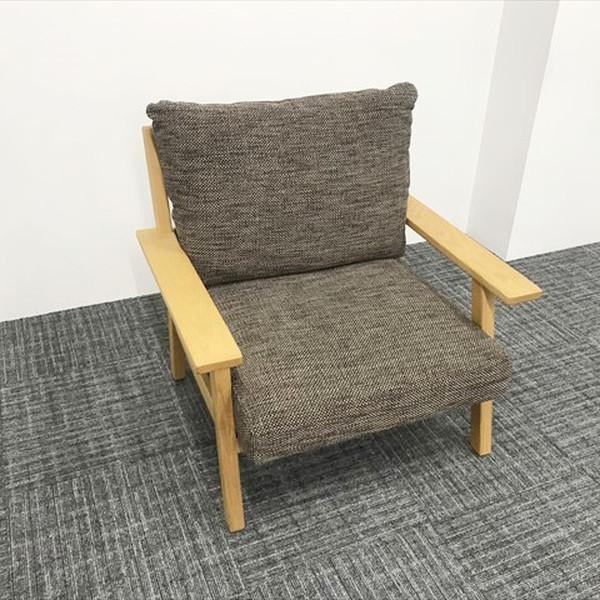 オカムラ（okamura） 応接用ソファ 1人用 シェアードスペース ブラウン 