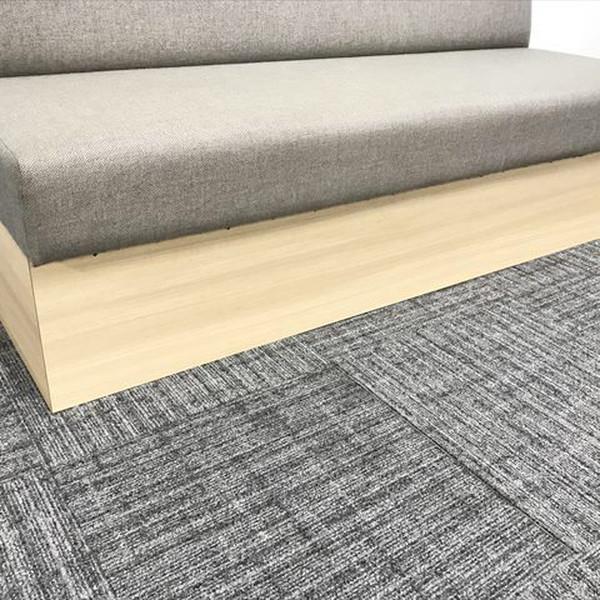 応接用ソファ 2人用 相合家具 グレー 中古 RI-875334B