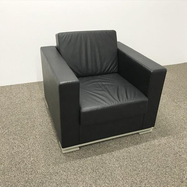 イトーキ（ITOKI） ソファ 4点セット L26 応接セット ブラック 中古 RS