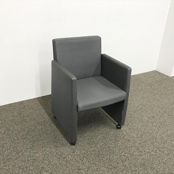 ソファ 6点セット キャスター付 応接セット グレー 中古 RS-879718B