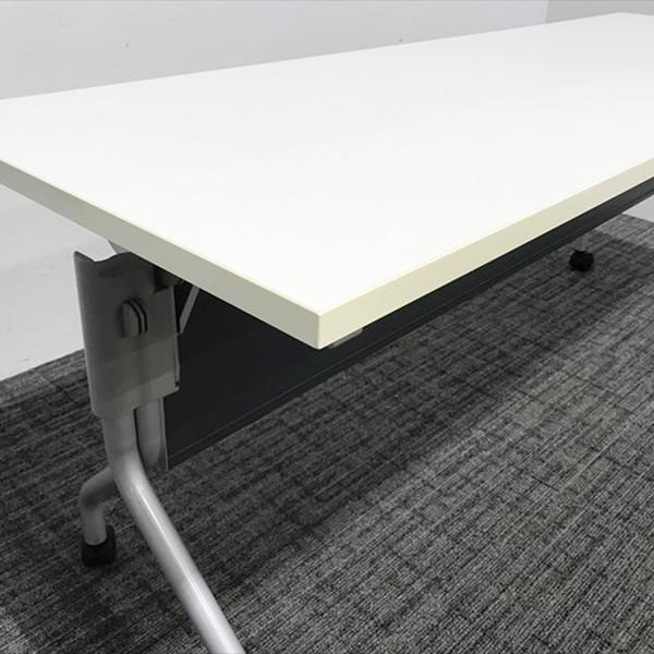 折り畳み式テーブル　中古 会議テーブル 折りたたみ 幅1800×奥行450mm 2台セット 完成品 中古