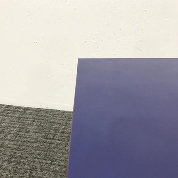 会議テーブル フラップ式 カルド― 幕板付 オカムラ パープル □ 中古 TF-873669B | オカムラ | 03