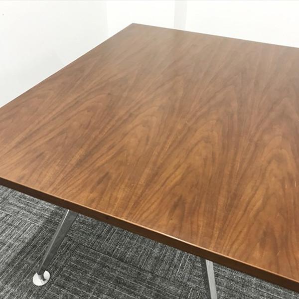 ミーティングテーブル 完成品 木目調ブラウン 中古 TM-875717B 