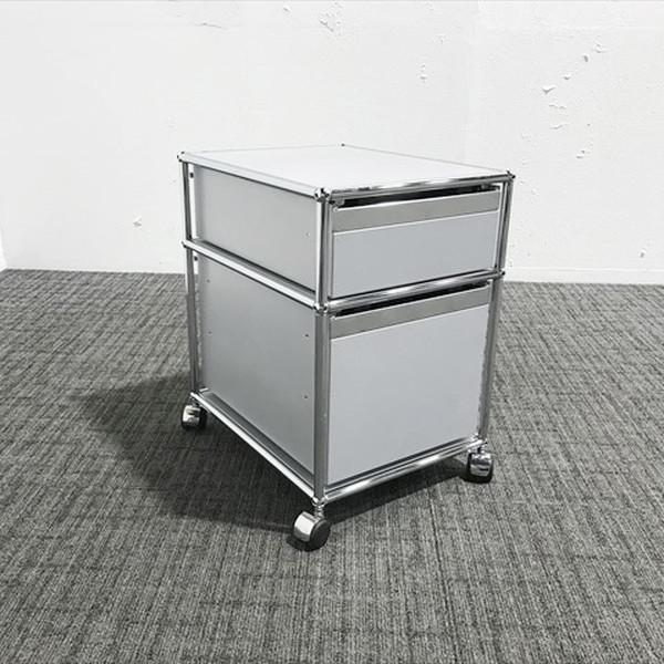 USM USMハラー インサイドワゴン 引出し2段 USMマットシルバー