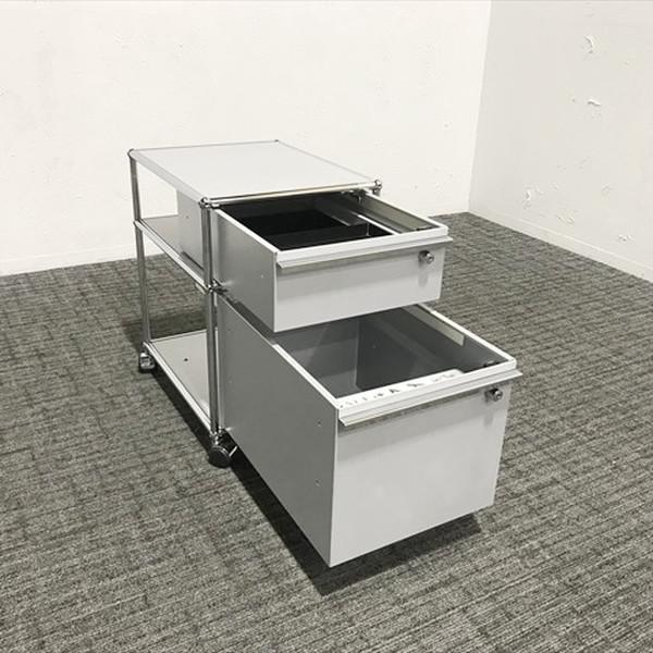 USM USMハラー インサイドワゴン 2段 USM Haller マットシルバー 中古