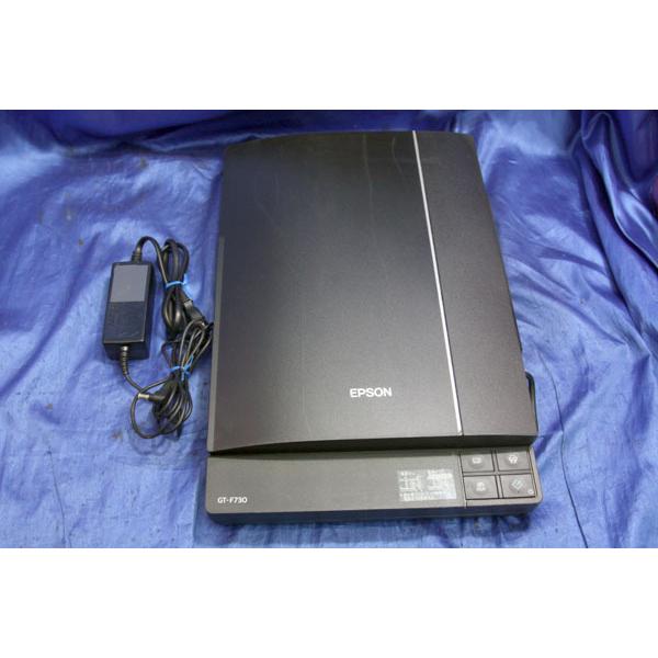 【中古】EPSON Colorio フラットベッドスキャナー GT-F730 4800dpi CCDセンサ 透過  ★送料無料(北海道/沖縄/各都道府県の離島を除く)★｜office-world