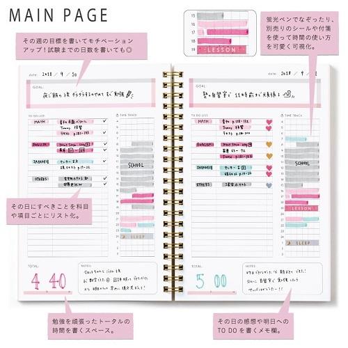 ギフト メール便送料無料 スタディプランナー リングノートタイプ 3ヵ月の勉強手帳 スタプラ部 スケジュール 勉強 計画 受験 いろは出版 Aynaelda Com